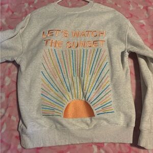 Dandy Worldwide sunset crewneck/ Size Small